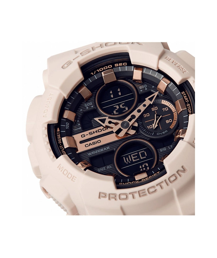 Fancy man\'s watch analogue-digital CASIO G-Shock with rubber!